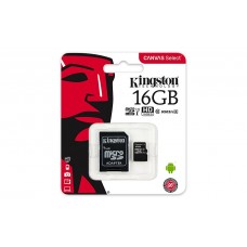 KINGSTON MICRO SDCS 16GB ATMIŅAS KARTE