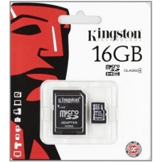 KINGSTON MICRO SDHC 16GB ATMIŅAS KARTE