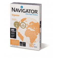 Navigator Organizer UHD 80g A4 2 caur. 500 lok pakā 5 pakas kastē